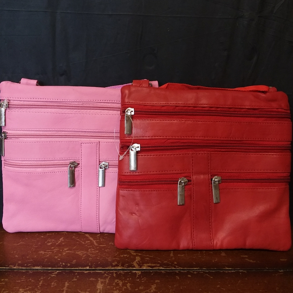 AFONiE Leather Crossbody Mini Purse Wallet